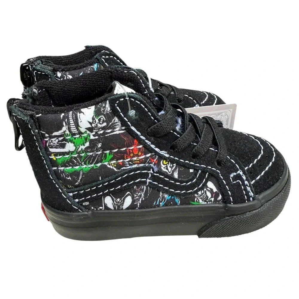 Disney Villains Vans Sk8-Hi Zip Toddler‎ 4C Shoes Mickey Mouse 100th Anniversary
